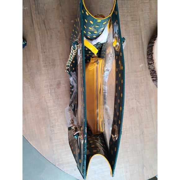 NEW Score! Official Game Day BAG Tote Clear Green Gold Yellow‎ Green Bay Packers - Picture 8 of 11